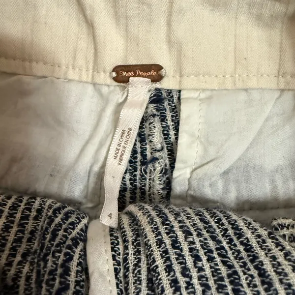 Free People Light At Sunrise Pants In Indigo Blue Size 4 - Image 4