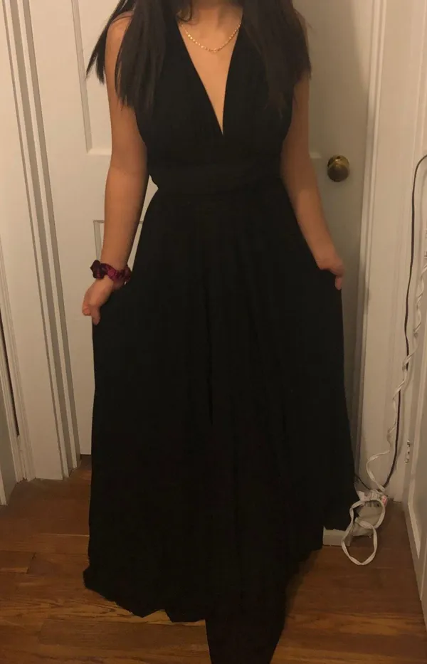 Lulus Convertible Black Maxi Dress - Image 2