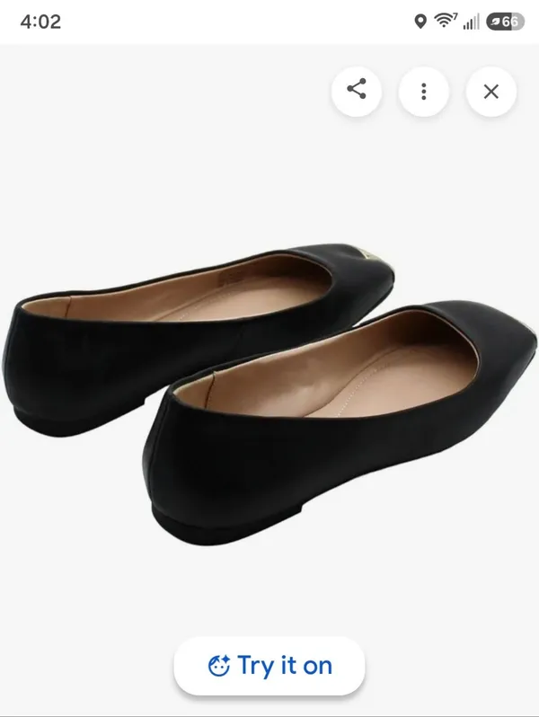 Alfani Step N' Flex Womens Neptoon Square Toe Flats Black Size 7 Ballet Flats - Image 4