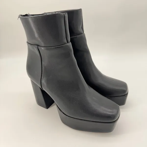 Chinese Laundry Norra Black‎ Platform Chunky Heel Ankle Boots 8.5 - Image 4