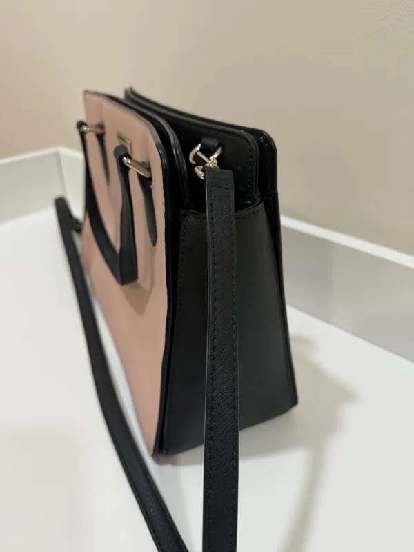 Kate Spade Laurel Way Reese Pink & Black Satchel - Image 4