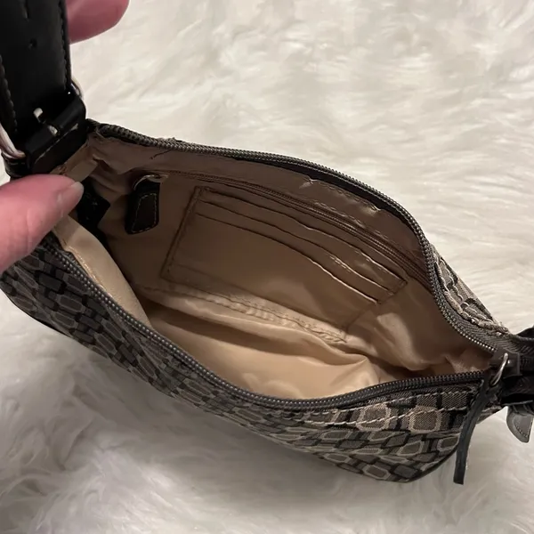 Nine West Small Purse Shoulder Bag single strap black gray - Image 8