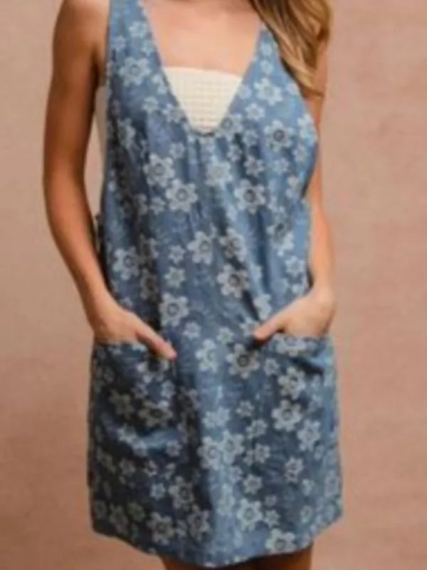 *NEW* BiBi Denim Dress with Suspenders - Image 2