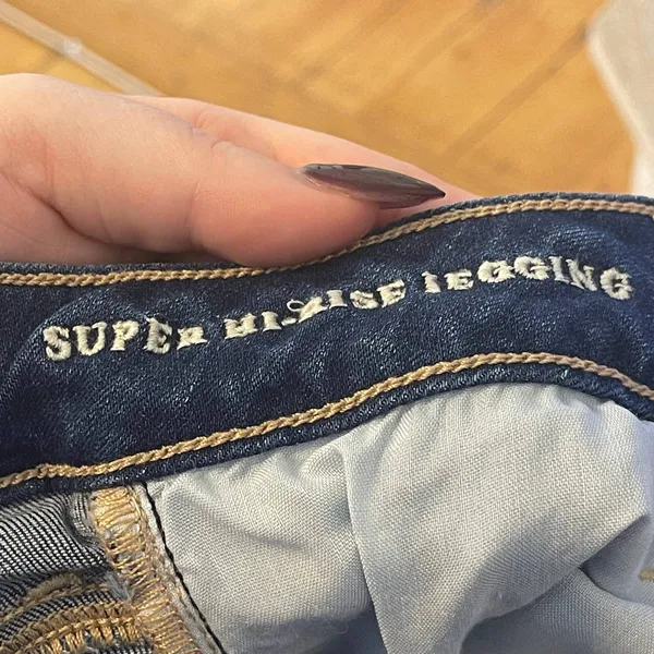 American Eagle Outfitters Super Hi-Rise Jeggings Size 4 Regular - Image 6