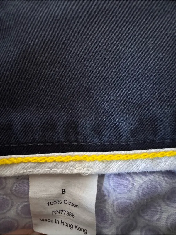 J.Crew Favorite Fit Navy Chino Capri Pants Womens‎ Size 8 Cotton - Image 5
