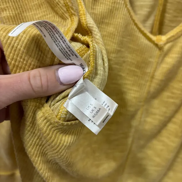 Free People Movement Yellow Top - Image 3