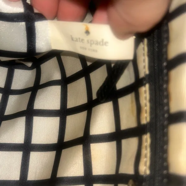 Vintage Kate Spade Colorblock Pebbled Leather Crossbody/Clutch Bag - Image 13