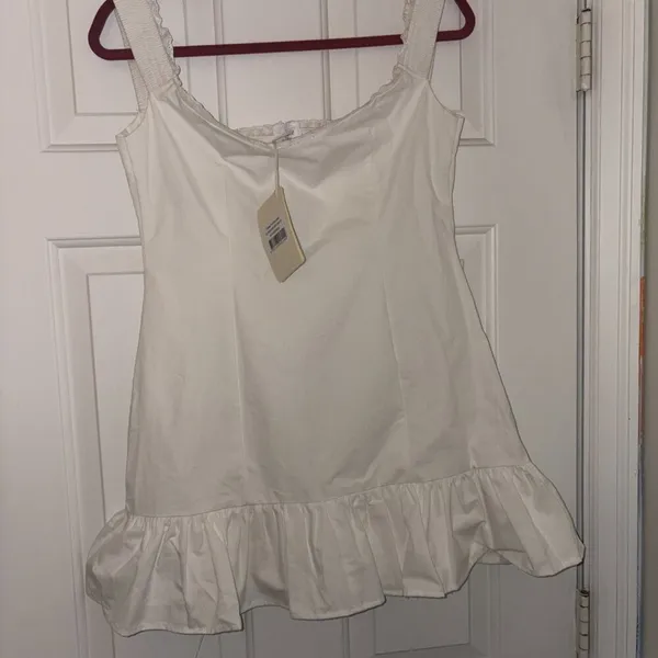 Peppermayo Mini Dress- White 8 - Image 4