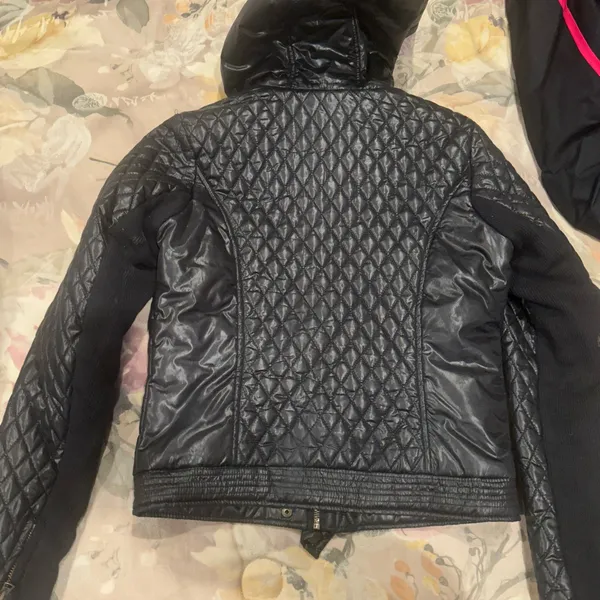 Aeropostale Black Quilted Puffer Jacket - Image 2