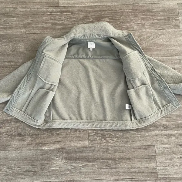 Joie mint green soft fleece button front jacket - medium - Image 5