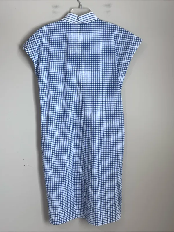 Hinson Wu Long Shirtdress $350 Striped Cotton‎ Belted Midi Womens XS Structured - Image 3