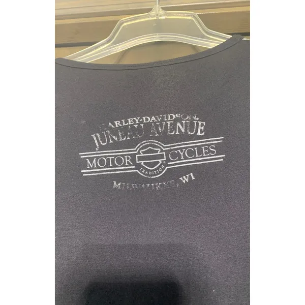 Harley Davidson women's small gray space dye shirt 3/4 sleeve - Image 5