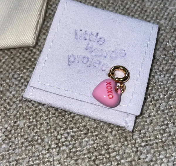 Little words project heart XOXO Charm Pink - Image 2