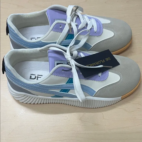 DeFlorance DF Cloudea Sneakers Purple and Blue Size 8.5 - Image 8
