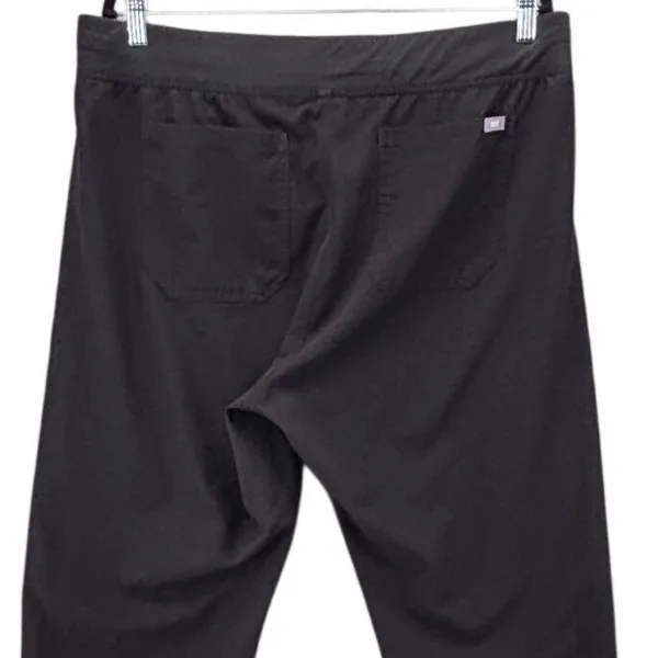 FIGS Technical Womans Scrub Pants XLT XL Tall Black Highrise Livingston Wide Leg - Image 4