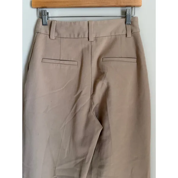 Favorite Daughter The Favorite Pant Pleated Wide Leg High Waist Beige Trouser 2 - Image 5