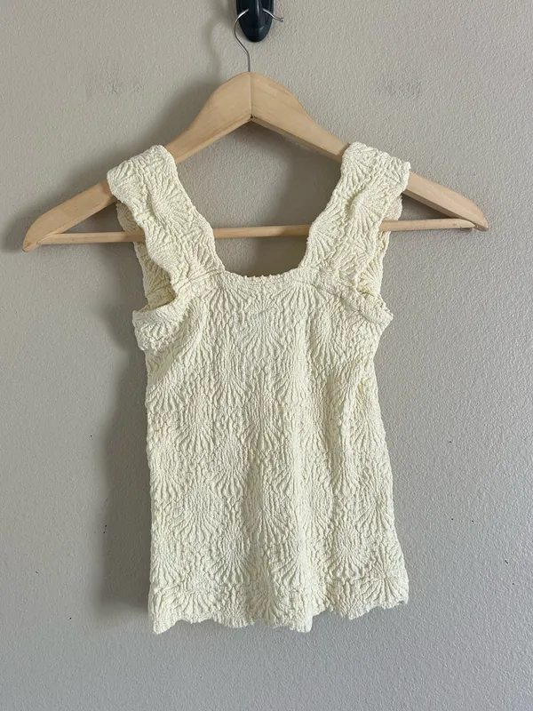 Free People Intimately Love Letter Floral Knit Camisole Top XS/Small - Image 3