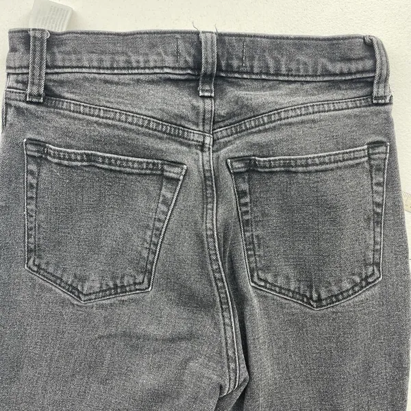 Abercrombie Fitch 26 2R The Ankle Straight‎ Ultra High Rise Jeans Distressed - Image 14