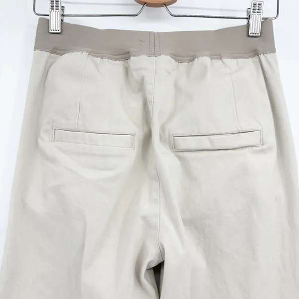 Fear of God Essentials Womens Khaki Logo‎ Waistband Relaxed Trouser Pants Size M - Image 10