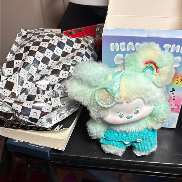 Authentic Miniso Mickey Head In The Clouds Vinyl Plush. Leisure Rainbow - Image 2