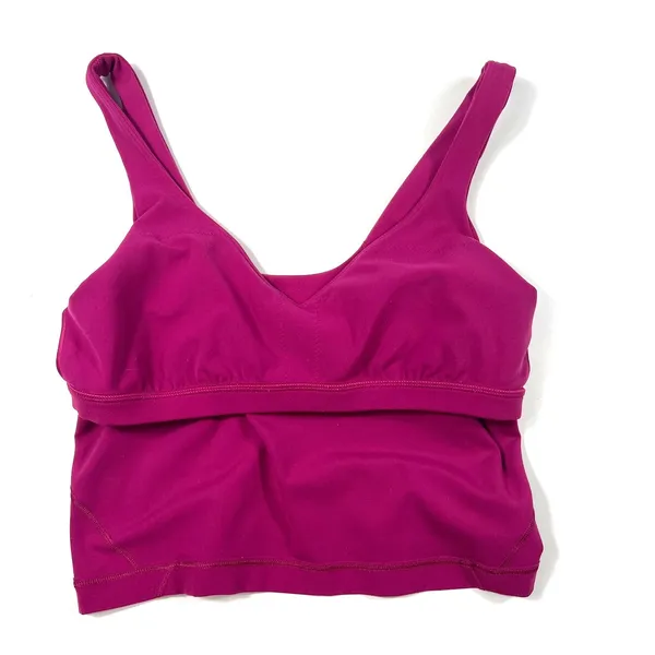Lululemon Align Top Size 6 Magenta Purple‎ Nulu Crop Bra Yoga Pilates Gym GUC - Image 4