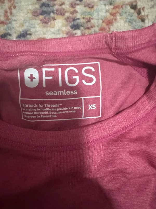 Pink Figs Salta Seamless Longsleeve hot Underscrub top - Image 2