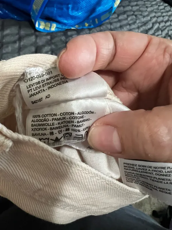 Levis Quality Premium High Loose Tapered Light Pink‎ Denim Jeans - Image 12
