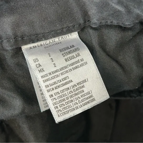 American Eagle Black Super Stretch Skinny Jeans Sz 2 - Image 3