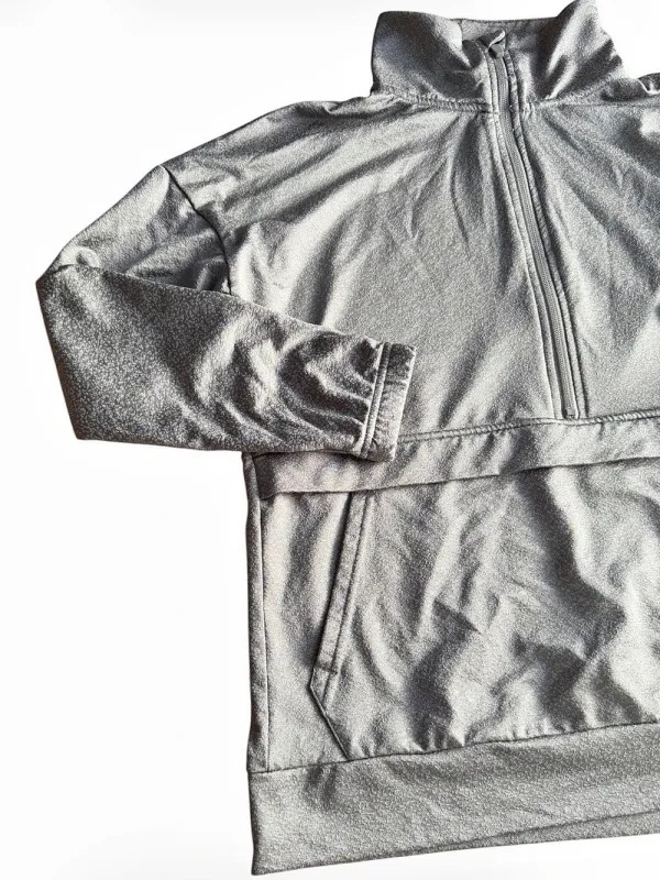Mondetta Women's Size Small Gray 1/4 Zip Pullover Fleece Sweatshirt Pocket S - Image 4
