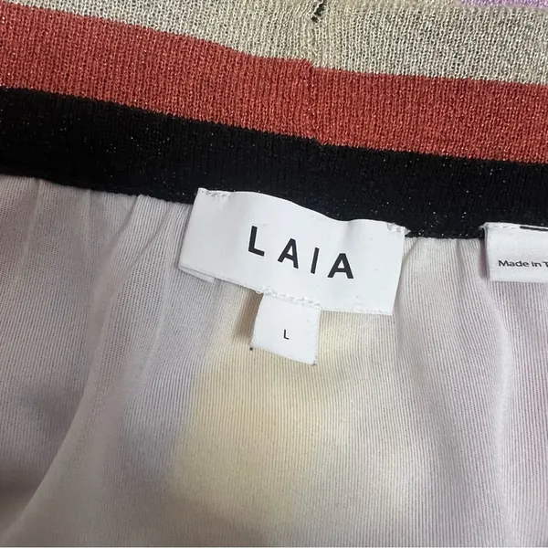 Anthropologie Laia shimmer striped midi skirt Sz L‎ - Image 6
