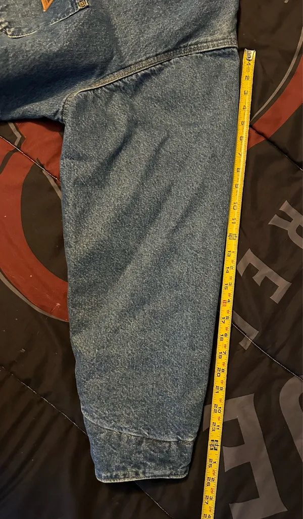 Vintage Carhartt Blanket Lined C59DST Jacket Denim Chore Barn Coat Men’s XL USA - Image 12
