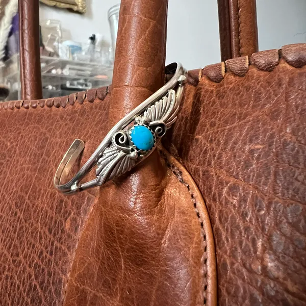 Turquoise Tuesday Sleeping Beauty Filigree Cuff - Image 2