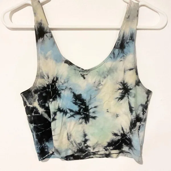 Victoria's Secret PINK Womens Size Medium Tie Dye Lounge Crop Tank - Image 4