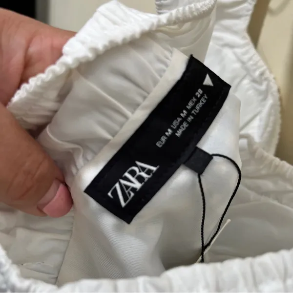 NWT ZARA COMBINATION GINGHAM DRESS size medium - Image 11