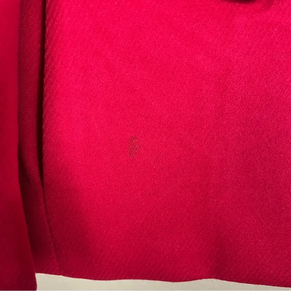 Banana Republic Peacoat Women’s XL Red Wool Cashmere Double Breasted Classic - Image 6
