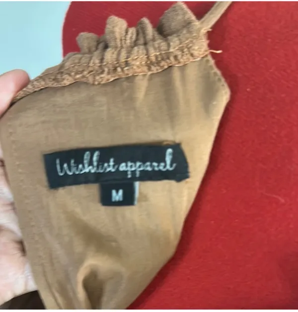 NWOT Wishlist Brown Tiered Dress sz M - Image 3