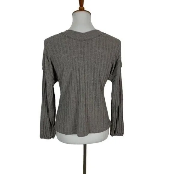 Altard‎ State Top Small Tan Long Sleeve Casual Boho Preppy Cozy - Image 4