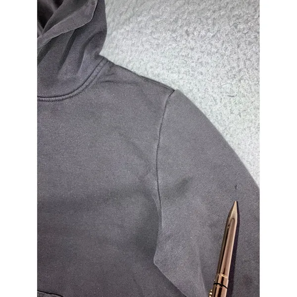 Nike Hoodie Women M Faded Black Pullover Swoosh Logo Activewear Grunge‎ Outdoor - Image 9
