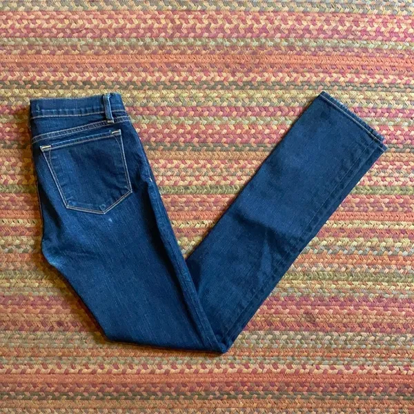 J Brand Dark Wash Low Rise Pencil Leg Skinny Jeans - Image 2