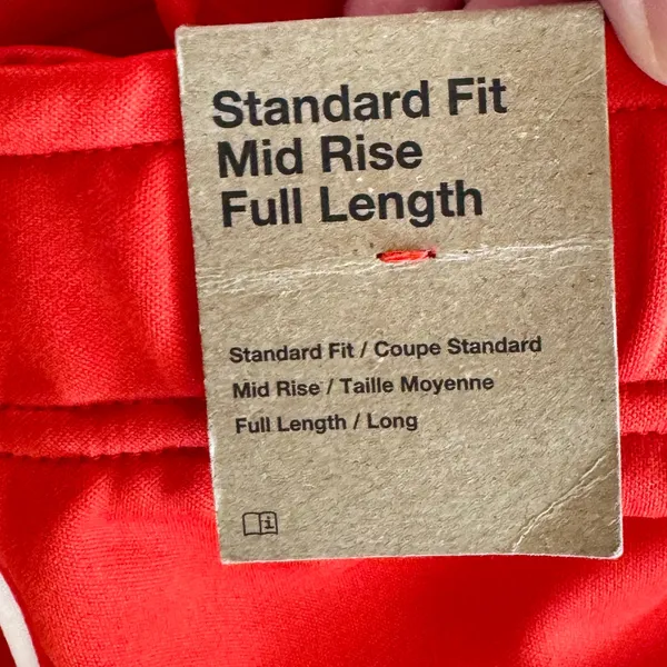 Nike Sportswear Mid-Rise Wide Leg Track Pants Picante Red Orange Women XL Baggy - Image 8
