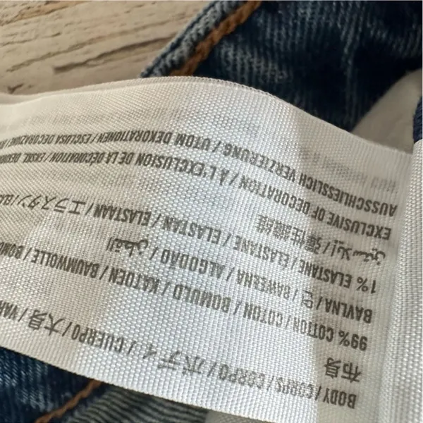 Abercrombie & Fitch Mom High Rise Jeans Denim Medium Wash Distressed Curve 25/0R - Image 10