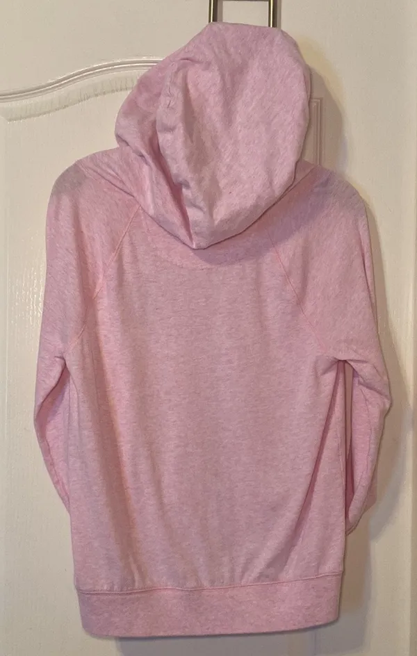 Victoria's Secret PINK Lightweight Light Pink Perfect Zip Hoodie Size Medium EUC - Image 3