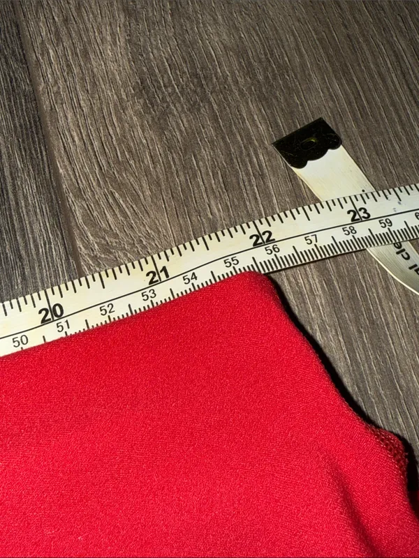 lululemon athletica Bright Red Capri Leggings with Wide Waistband - Image 6