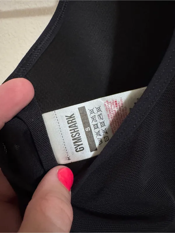 Gymshark Black Racerback Padded Sports Bra - Image 3