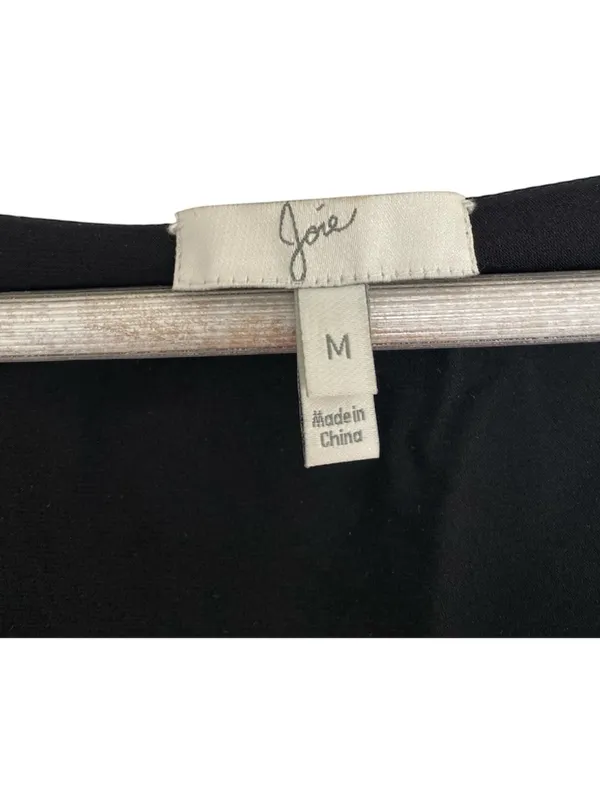 Joie Floral Mini Dress V Neck Black Sleeveless Silk Dress Size Medium - Image 7