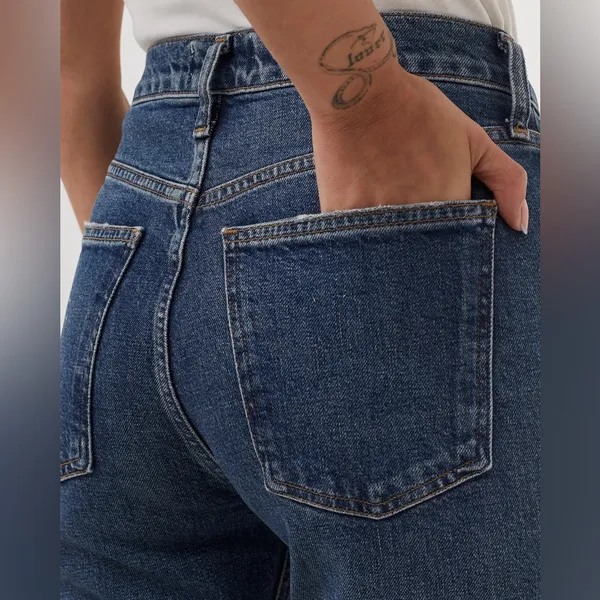 AGOLDE‎ Merrel High Rise Organic Cotton Jeans in Blue Size 24 - Image 2