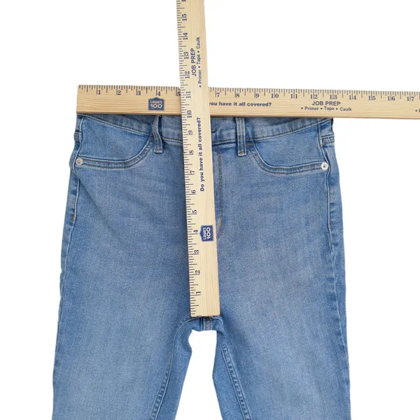 Free People Skinny Jeans Womens 27 Blue Denim Light Wash Straight Leg - Image 6