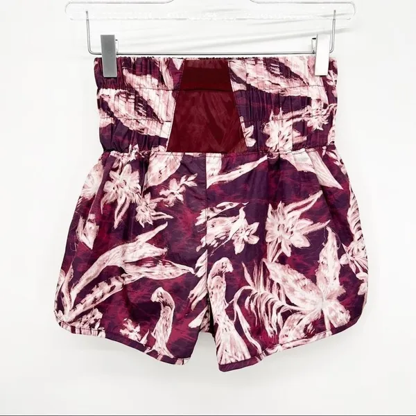 NEW Free People Movement The‎ Way Home Tropical Print Running Shorts Women's XS - Image 3