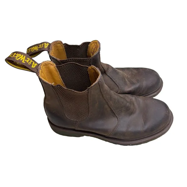 Dr. Martens 2976 Crazy Horse Leather Chelsea Boots Brown Women’s Size 8 - Image 5
