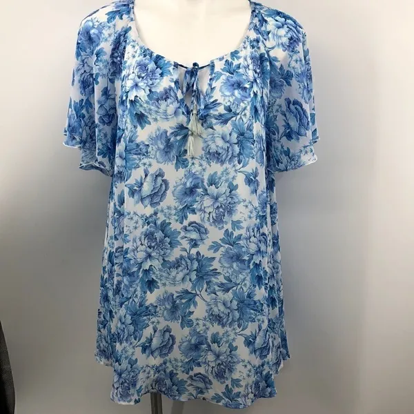 Show Me Your Mumu blue floral front tie dress - Image 2